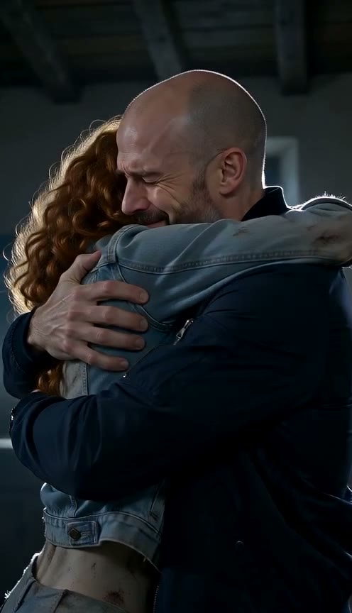The man embracing the zombie woman